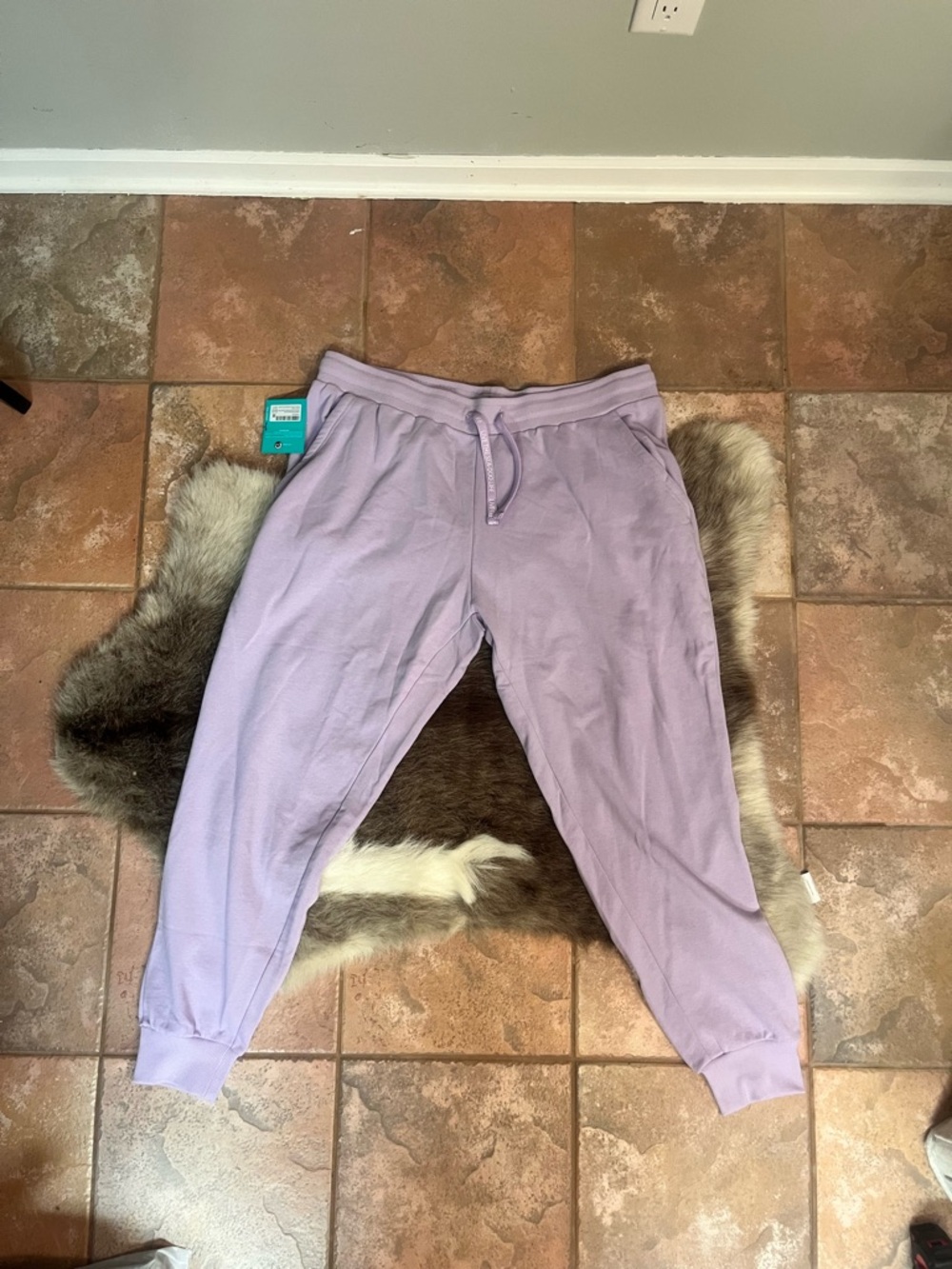 Women’s Lilac Drawstring Jogger Sweatpants